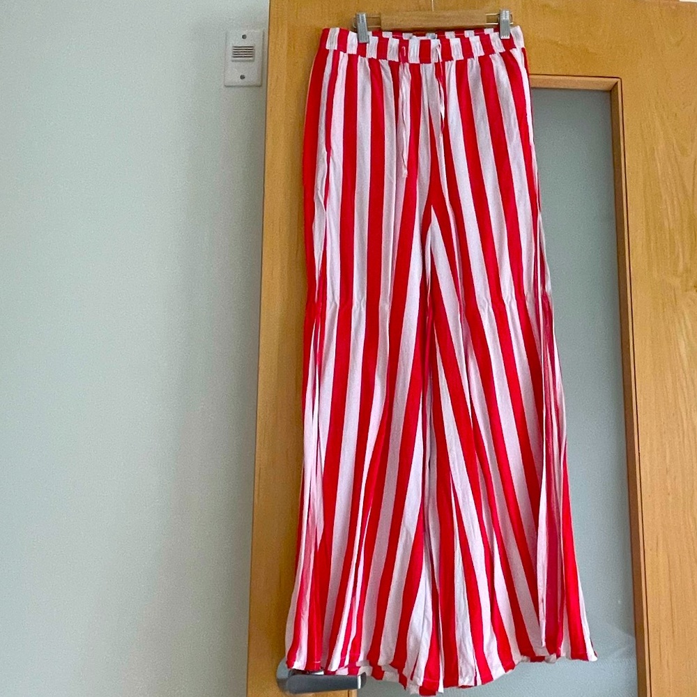 ONIA
Chloe Striped Wide-Leg Pants